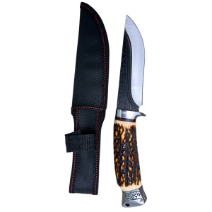 Cutit outdoor Columbia SABER, lama otel inoxidabil 12 cm, maner ergonomic os, teaca protectie inclusa - Img 4