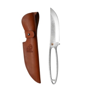 Cutit schelet SNK1 BeaverCraft, lama fixa 11 cm, teaca din piele de vaca