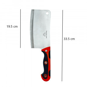 Satar din otel inoxidabil, 33.5 cm, maner din plastic si silicon, Germany Steel - Img 2