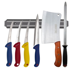 Set cutite macelarie Germany Steel 7 piese, cutite dezosare, cutit spintecat, satar si pila ascutire