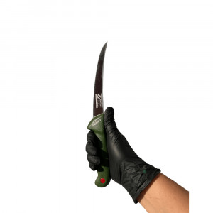 Cutit de dezosare pentru macelarie, RINGEN 28 cm, lama semi-flexibila, Verde - Img 1