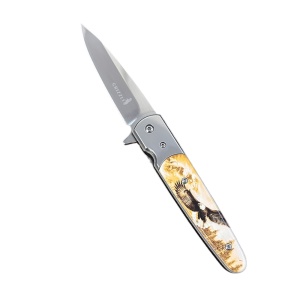 Cutit manual pentru buzunar GR142 Vultur KAVI ONE, lama 8 cm