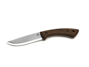 Cutit outdoor BSH1 BeaverCraft, lama din otel carbon 12.5 cm, maner din lemn de nuc, teaca piele naturala