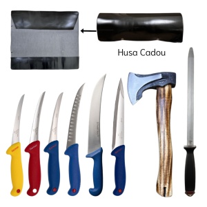 Setul Olteanului 9 piese, husa 8 sloturi piele sintetica CADOU - Img 2
