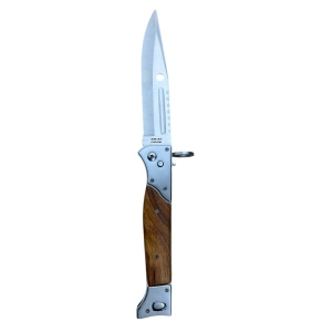 Briceag cu sistem de deschidere automata AK-47 CCCP, lama otel carbon 15 cm, sistem blocare Button Lock - Img 2