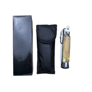 Briceag KC013 FrostBite, sistem automat deschidere, lama 9 cm, husa protectie inclusa - Img 5