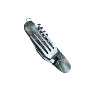 Briceag multifunctional pentru supravietuire 6in1 verde, include furculita, lingura, cutit, tirbuson, desfacator sticle si desfacator conserve - Img 2