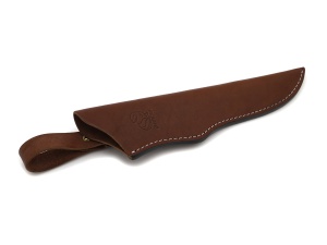 Cutit outdoor BSH1 BeaverCraft, lama din otel carbon 12.5 cm, maner din lemn de nuc, teaca piele naturala