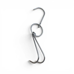 Carlige macelarie cu dublu carlig de agatat, 4.5 mm, 26 cm lungime, 50 buc