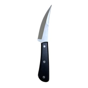Cutit japonez pentru feliat, lama curbata 13 cm full tang, varf cu dublu tais, maner din lemn - Img 1