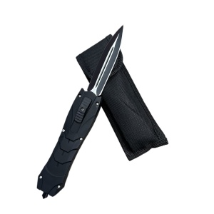 Briceag automat Thumb Slide KSC01, lama otel carbon 9.5 cm, maner ergonomic