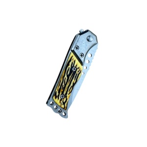Briceag cu deschidere automata MiniBlaze KS02, lama otel carbon 6.7 cm, sistem de blocare Button Lock - Img 3