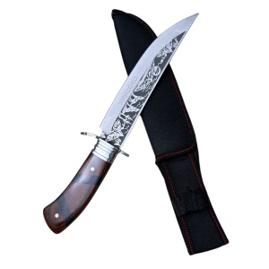 Cutit drumetie KAVI ONE XF116-1, lama otel carbon 19 cm fixa, teaca de protectie inclusa
