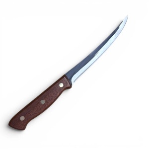 Cutit filetare, maner lemn, lama 16 cm, KingGary