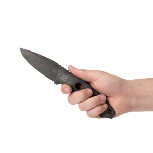 Cutit schelet otel carbon SNK2 BeaverCraft, lama 8.5 cm, teaca din piele naturala - Img 2