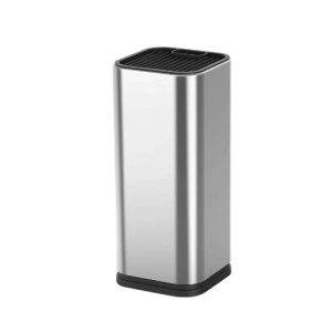 Suport cutite inox, 15 compartimente, 23x 10 cm