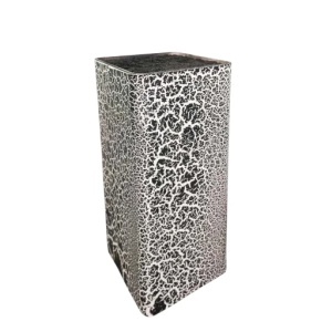 Suport de cutite si ustensile, 22 cm, White Marbled