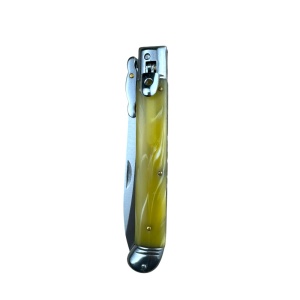 Briceag automat Hawk AKC66, lama 12.5 cm otel carbon, design ergonomic, sistem de blocare Bolster Lock, husa protectie inclusa - Img 5