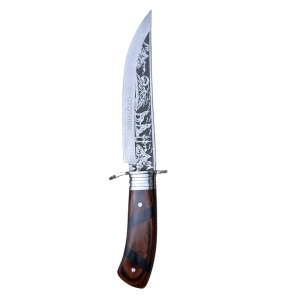 Cutit drumetie KAVI ONE XF116-1, lama otel carbon 19 cm fixa, teaca de protectie inclusa - Img 2