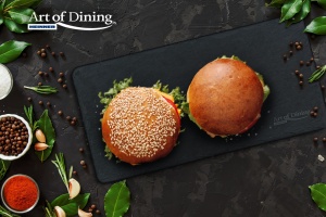 Platou ardezie dreptunghiular, 30x15 cm, Art of dining by Heinner - Img 3