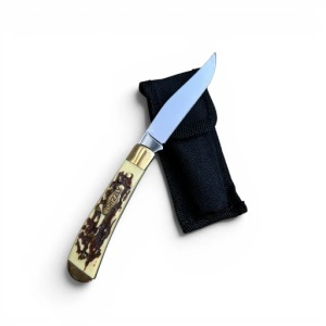 Cutit Grizzly, corn cerb, lama otel inox 6.5 cm, Kavi One