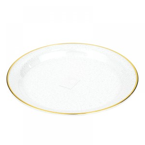 Platou servire cu marigini aurii, 35 cm