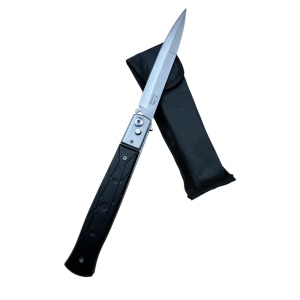 Briceag automat Boser Mark K01, lama 14 cm otel carbon, design modern si ergonomic, husa protectie inclusa