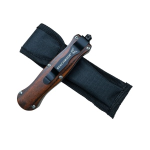 Briceag deschidere automata, lama cu dublu tais 7.3 cm otel carbon, husa protectie inclusa - Img 4