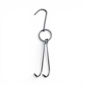 Carlige cu dublu carlig pentru agatat, 5 mm grosime, 30 cm lungime, set 50 buc