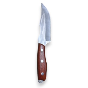 Cutit bushcraft cu maner din lemn, lama otel carbon 13.5 cm, KAVI ONE