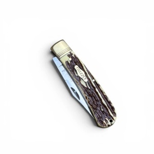 Cutit Grizzly corn cerb, deschidere manuala, lama otel inox 7.5 cm, Kavi One