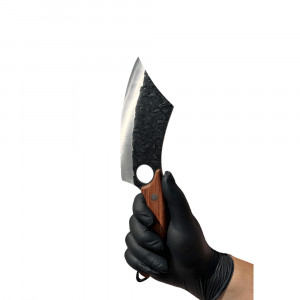 Cutit japonez forjat manual cu maner din lemn, 29 cm - Img 2