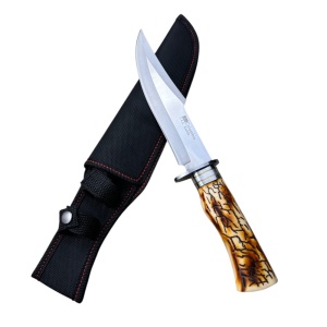 Cutit Outdoor Columbia SABER, lama fixa otel inoxidabil, teaca inclusa