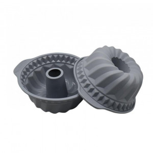 Forma din silicon termorezistent, pentru prajituri, 29 cm, Gri - Img 2