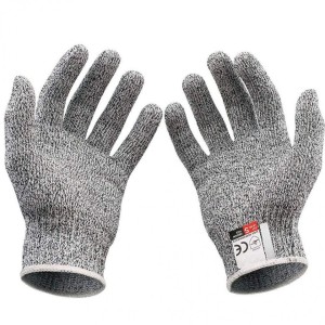 Manusi protectie anti-taiere, marime universala, textil/poliuteran, nivel 5 de protectie, gri