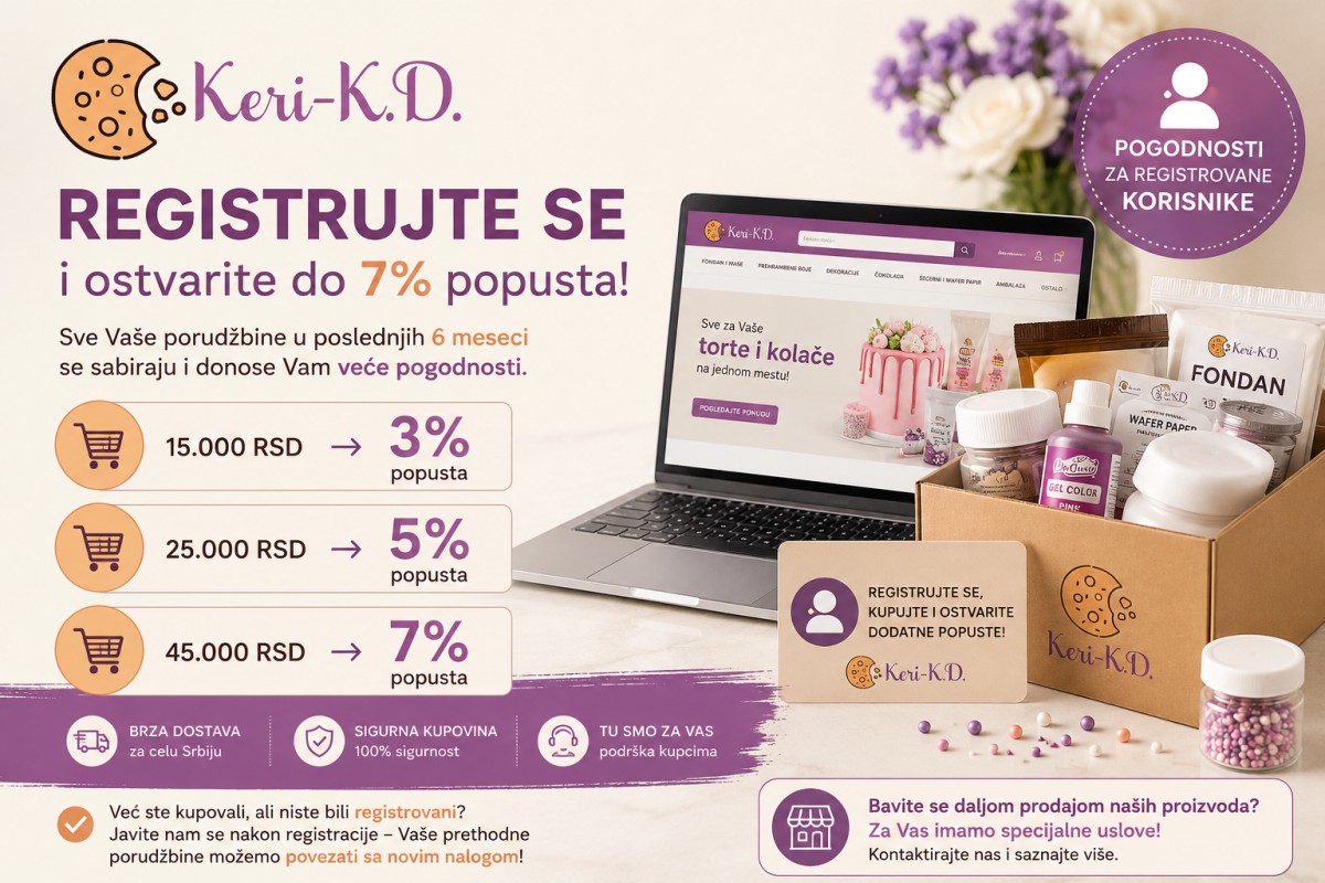 Popust za registrovane kupce