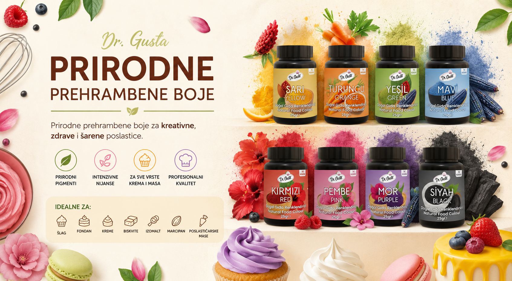 Prirodne prehrambene boje