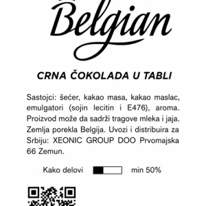 Belgijska crna čokolada 60% kakaa 1kg - Img 2