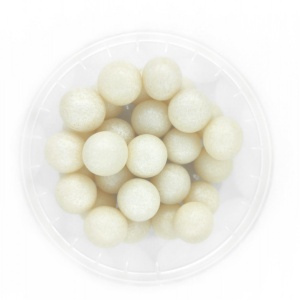 Dekorativne perle BELE 12mm 50g