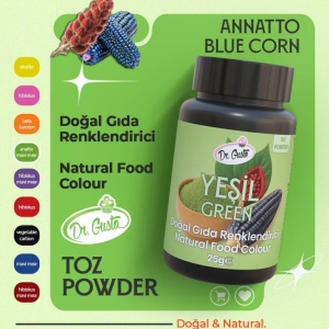 Dr. Gusto ZELENA prirodna prehrambena boja – 25g