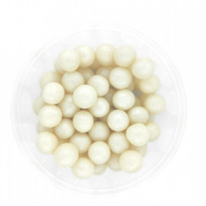 Dekorativne perle BELE 8mm 50g