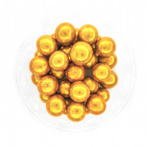 Dekorativne perle ZLATNE 12mm 50g
