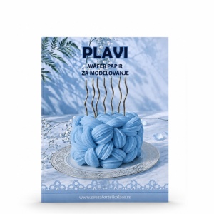 Plavi wafer papir za modelovanje 10 kom