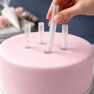 Skriveni stubovi za torte – 30cm, set/4
