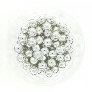 Dekorativne perle SREBRNE 8mm 50g
