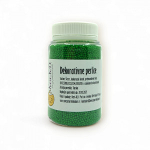 Dekorativne perlice - ZELENE 100g - Img 2