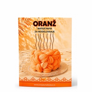 Oranž wafer papir za modelovanje 10 kom