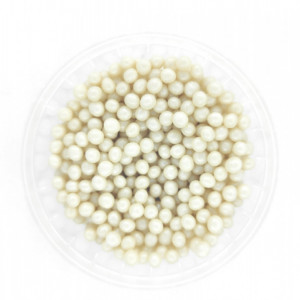 Dekorativne perle BELE 3mm 50g