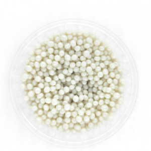Dekorativne perle BELE 2mm 50g