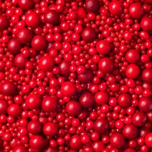 Keri K.D. šećerne perle CRVENE 3, 5, 7, 10mm 80g